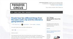 Desktop Screenshot of paradisecircus.com