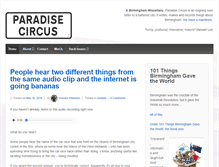 Tablet Screenshot of paradisecircus.com